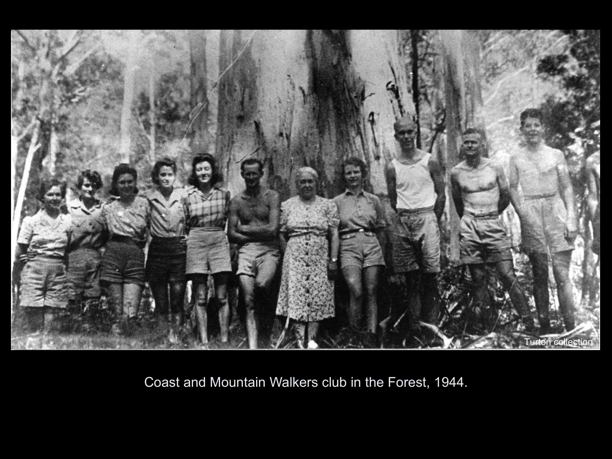 The coast and mountain walkers in 1944